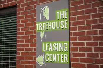 leasing office sign